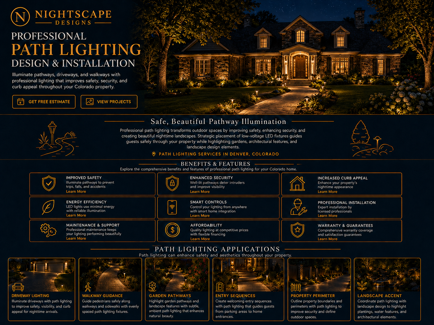 Professional Path Lighting Design and Installation